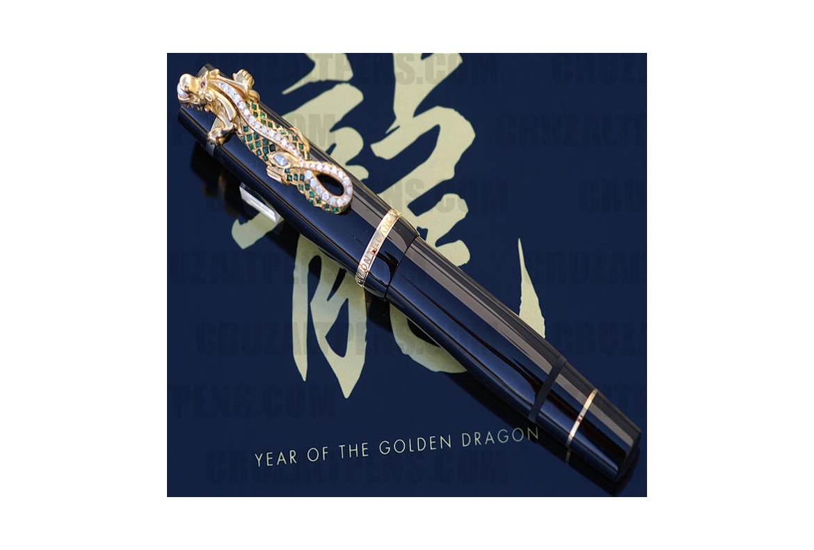 MONTBLANC "PRECIOUS DRAGON", 8/8 EMERALD CREATION ( AÑO 2000 )