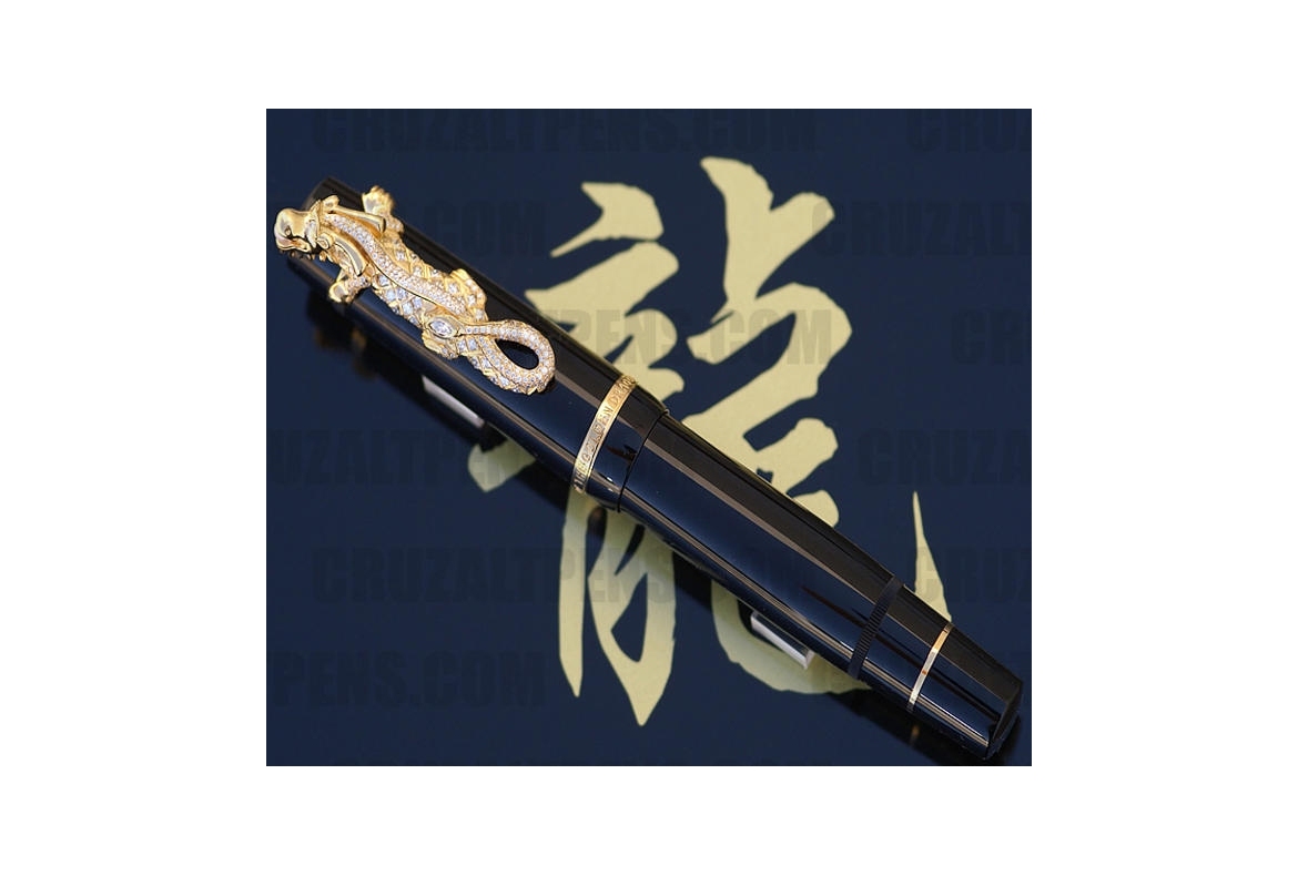 MONTBLANC "PRECIOUS DRAGON", 8/8 PRINCEPS CUT CREATION-DIAMANTES ( AÑO 2000 )