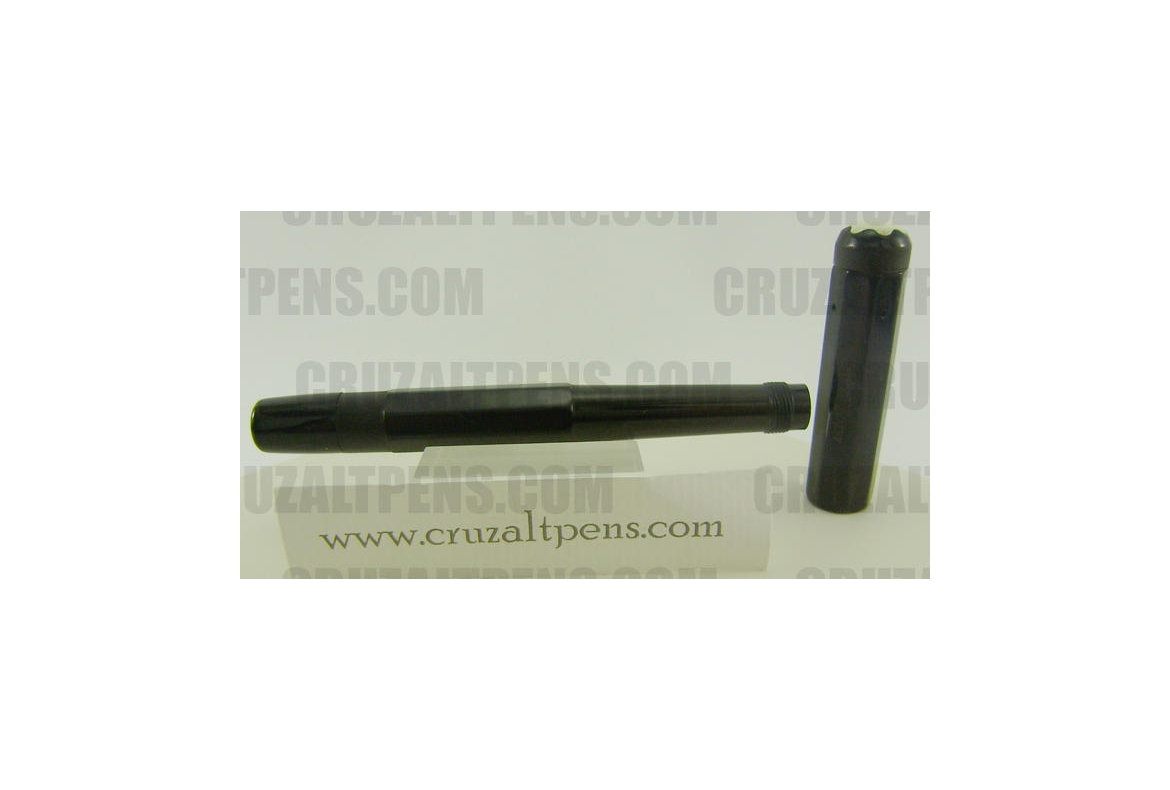 SAFETY Nº 4 OCTAGONAL EN EBONITA NEGRA (1924-1929) - PLUMA MONTBLANC