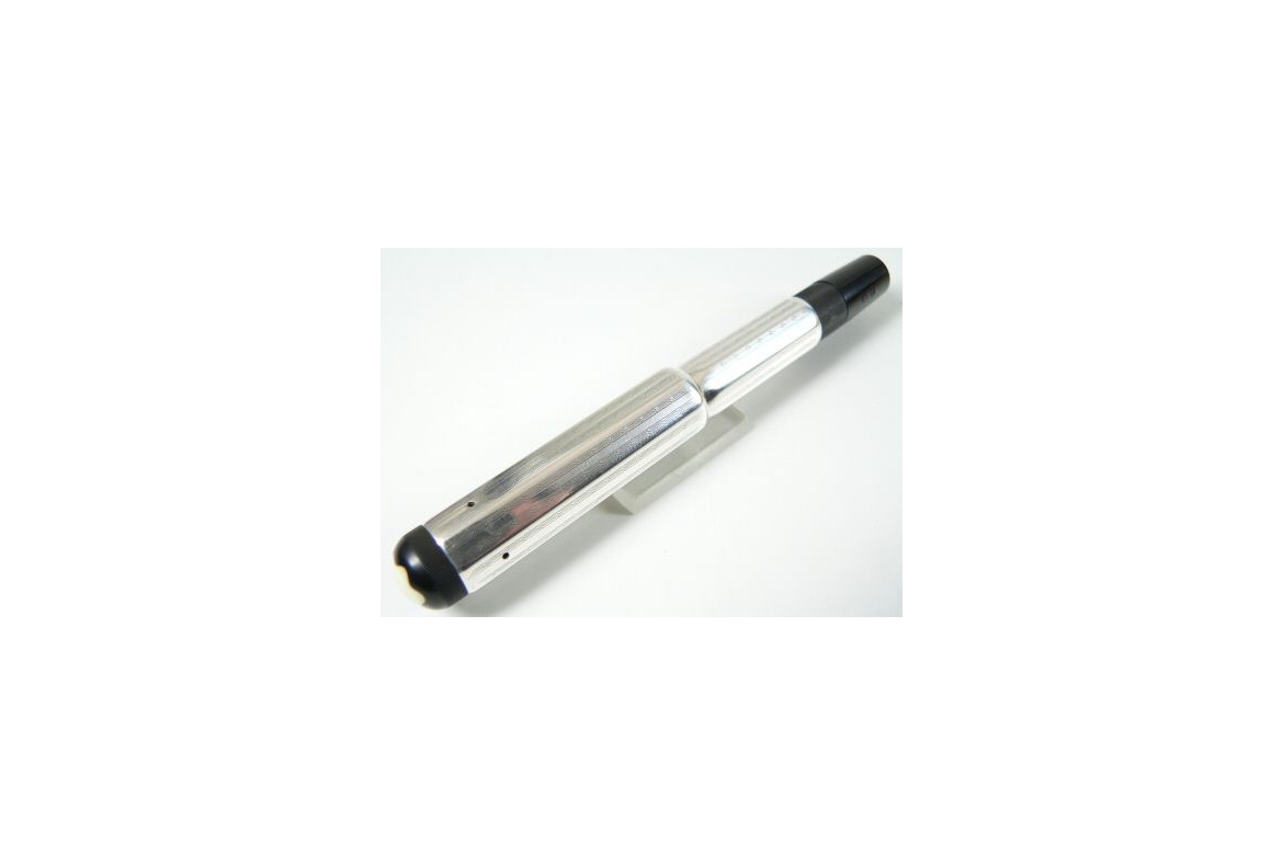 SAFETY Nº 15 OCTAGONAL EN PLATA (1930) - PLUMA ESTIL. MONTBLANC