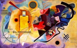 Amarillo, rojo y azul. Kandinsky 1925